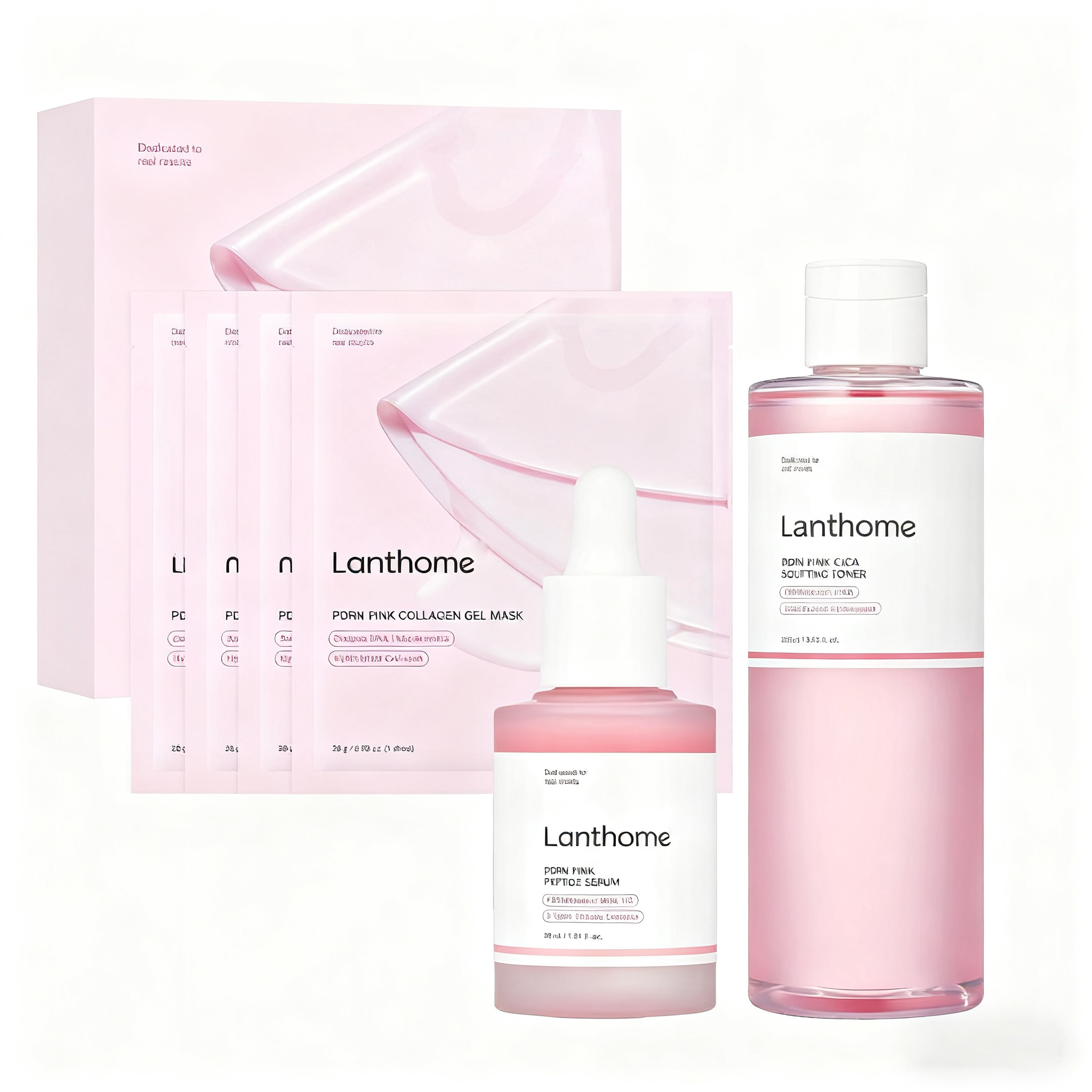 Custom Logo Renew Skin Reduce Redness Top Fashion Female Pdrn Korean Glass Skin Set