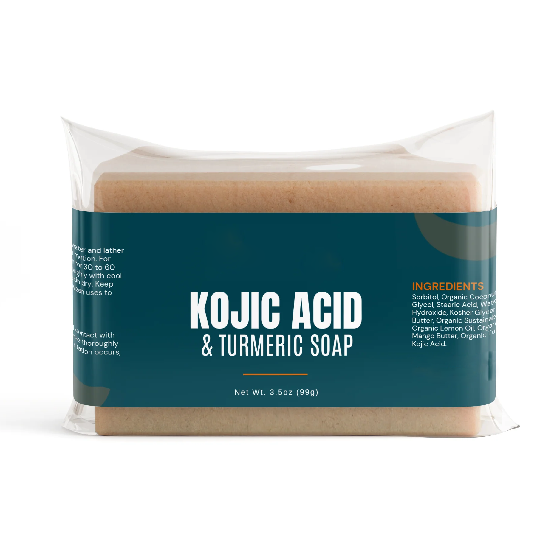 Customized Logo New Design Vegan Kojic Acid Soap Organic Natural Vitamin C Turmeric Kojic Acid Soap for Dark Spot Remover