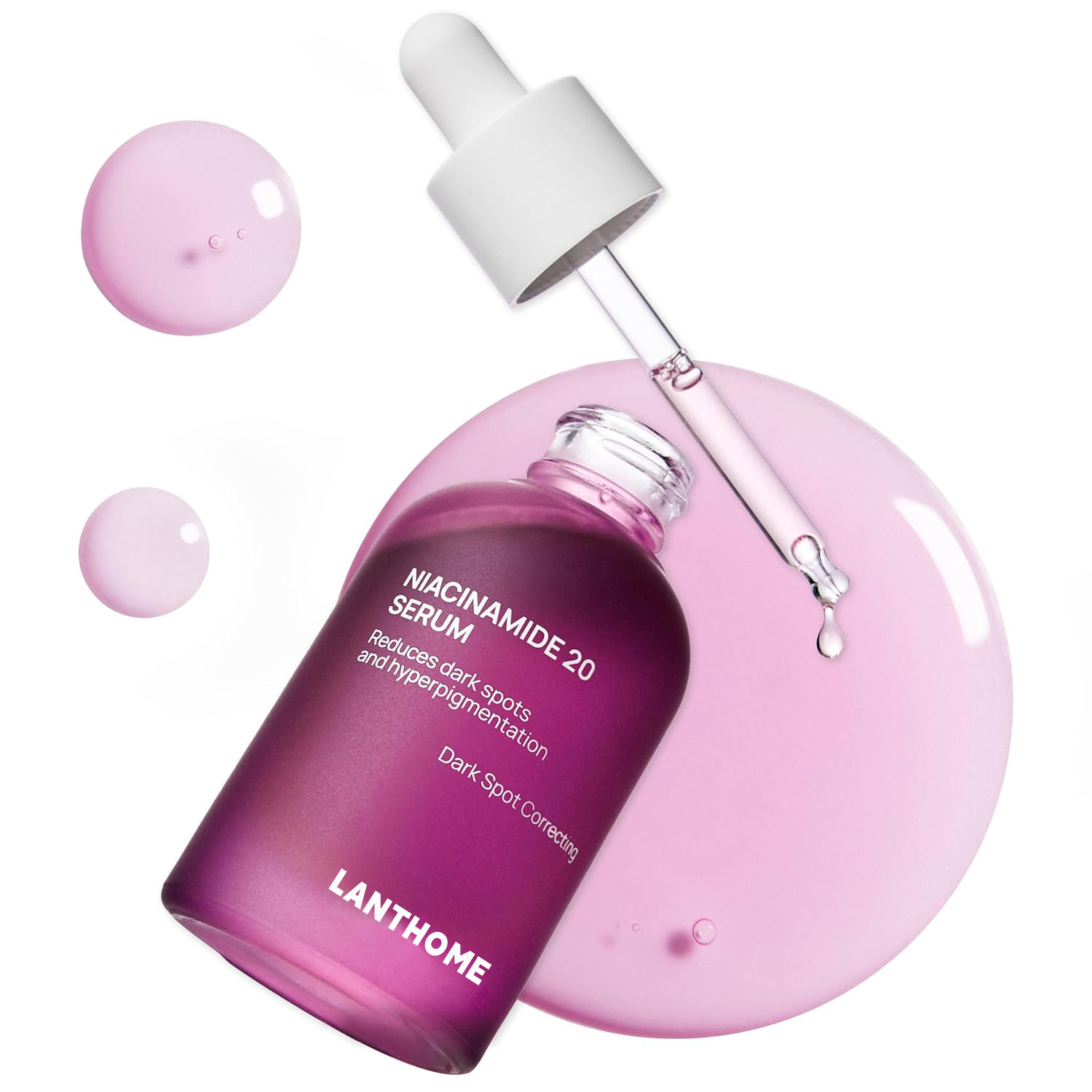 Private label niacinamide glutathione and TXA face serum concept
